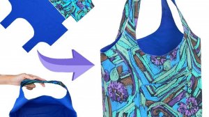 Как сшить сумку-шоппер легко и быстро!👜✂️