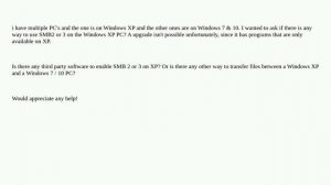 Use SMB2 or SMB3 in Windows XP?