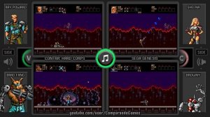 Character Comparison [03] Contra: Hard Corps (Sega Genesis) All Weapons Comparison