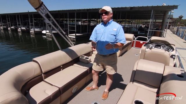 SUN TRACKER Boats: PARTY BARGE 22 XP3 Complete Review by BoatTest.com