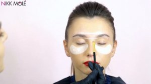 Brow Paste original Nikk Mole - как использовать Бров Пасту Никк Моле для разметки бровей.