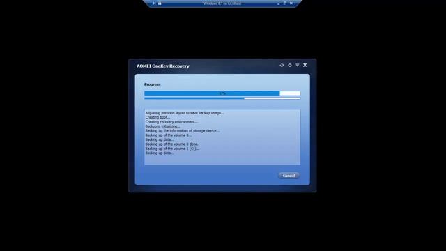 AOMEI OneKey - Cómo crear una partición de rescate