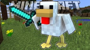 Приручение боевой курицы в Minecraft! 🐔⚔️ 8 часть