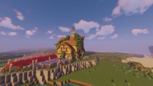 Я построил большое Сооружение в Мире Майнкрафт! Minecraft!