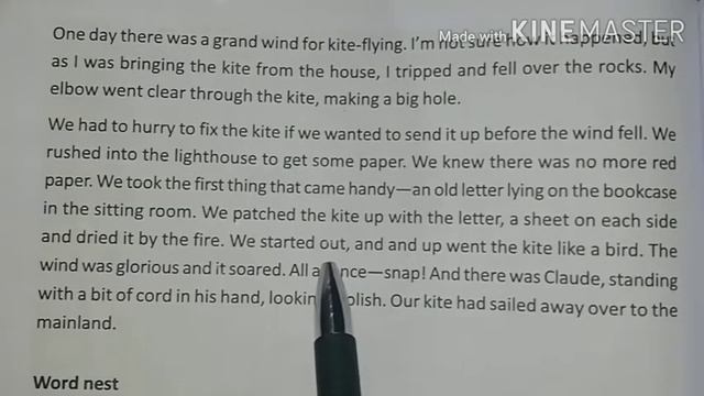 Class-10 ||Lesson-5 || Unit 2 ||Our Runaway Kite by Lucy Maud Montgomery ||with Comprehension