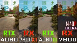 RX 7600 vs RTX 4060 vs RX 7600XT vs RTX 4060Ti // PC GAMES BENCHMARK TEST ||