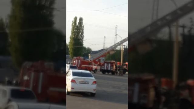 Пожар г. Армавир заброшенная больница