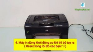 Cách Reset Wireless to Factory Settings cho máy in HP Laserjet P1102w, in kiểm tra cấu hình Wireles