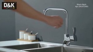 Смеситель высокий для кухни D&K Rhein Bach DA1472401