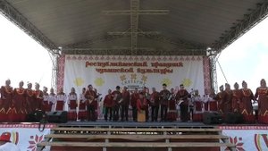 ВИА «Тускил», коллективы «Шуçăм» и «Туслăх» на главной сцене  «Уяв-2023»  8 июля 2023 года