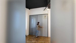 Система трансформации Torsion от Rezident Design для межкомнатных складных перегородок.