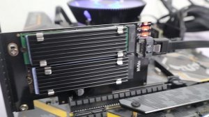 2 in 1 M.2 PCIE 4.0 Adapter with M.2 Heatsink for M.2 PCIE (NVME/AHCI) and M.2 NGFF SATA SSD