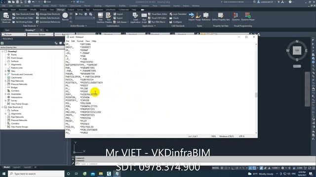 CIVIL 3D - Đổi lệnh tắt trong Civil 3d (Giải đáp vướng mắc cho học viên)_07 смотреть онлайн
