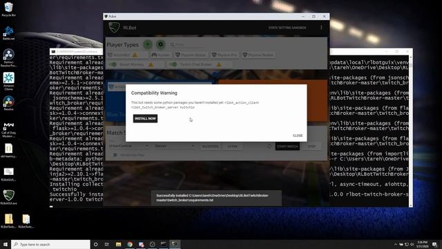 Interactive Rocket League for Twitch Streamers via RLBot