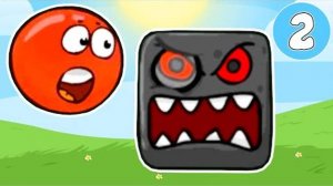 КРАСНЫЙ ШАР против черного квадрата Мультик ИГРА для детей Red Ball