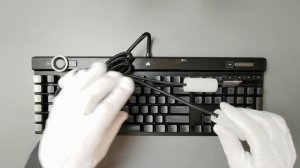 ASMR Corsair K100 RGB Sound Test and Unboxing | Cherry MX Speed Switches