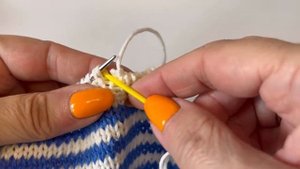 Закрытие полой резинки трикотажным швом. Наглядно и просто👌