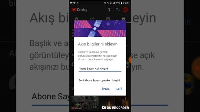 YouTube'de Mobilde Ekran Görüntüsü ile Canlı yayın yapma! смотреть онлайн