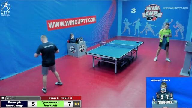 Пильгуй Александр 2-3 Гутниченко Алексей Турнир Восток 5 WINCUP 03.02.22 Прямая Tрансляция Зал 3 смотреть онлайн