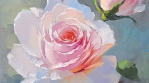 Роза.Живопись маслом.