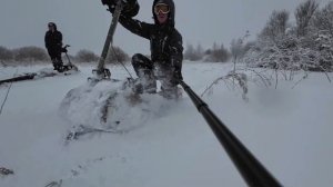 Немного прошлого сезона на мотоснегокате Snow Hunter sport