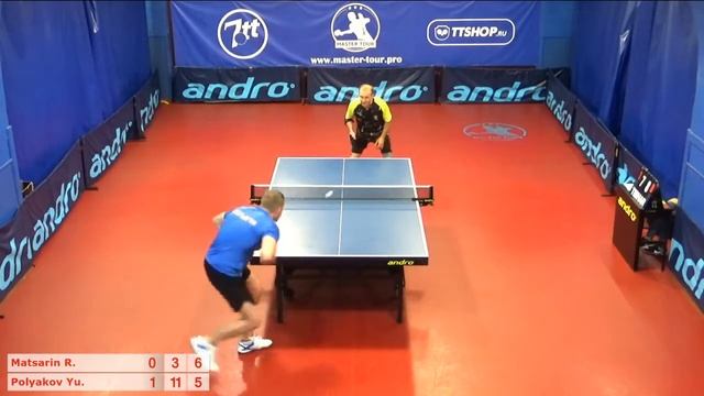 Настольный теннис матч 180719 3 Мацарин Роман Поляков Юрий смотреть онлайн