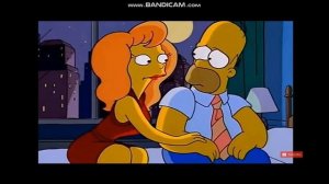 Homer and Mindy. (The Simpsons.)