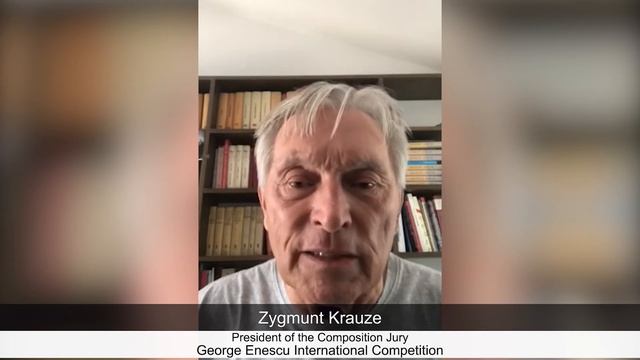 Zygmunt Krauze, President of the Composition Jury - Enescu Competition 2020 смотреть онлайн