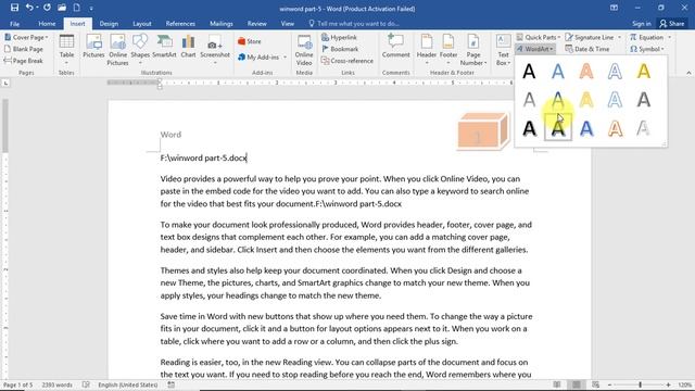 Microsoft Office Word 365,2020,2016,2010,2007.part-5.HD смотреть онлайн