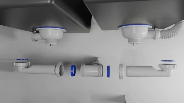 Освобождаем место под кухонной мойкой с двумя чашами (эксклюзивная сборка телескопического сифона). смотреть онлайн