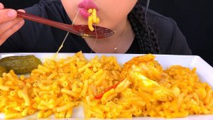 ASMR CHEESY KING CRAB & SHRIMP MAC N CHEESE *RECIPE* | ASMR Phan