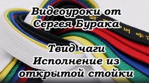 Видеоуроки от Сергея Бурака. Твид чаги. Исполнение из открытой стойки.