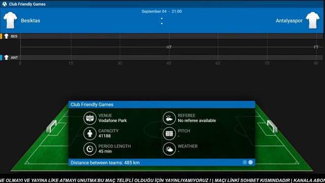 Beşiktaş - Antalyaspor Canlı İzle - The Land of Legends Cup смотреть онлайн