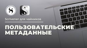 Пользовательские метаданные в Скривенер (произвольные, специальные). Scrivener для чайников