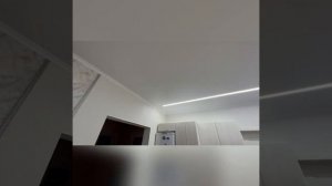 Световые линии на кухне Динская Краснодар натяжные потолки