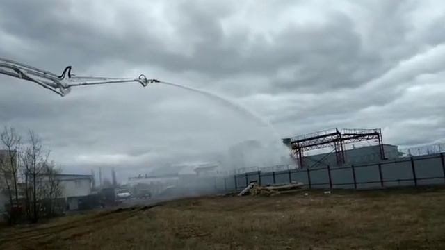 Лафетные стволы "ПОЖТЕХСПАС". Испытание
