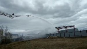 Лафетные стволы "ПОЖТЕХСПАС". Испытание