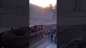 газель самосвал.пррбный запуск в -30.подъем кузова