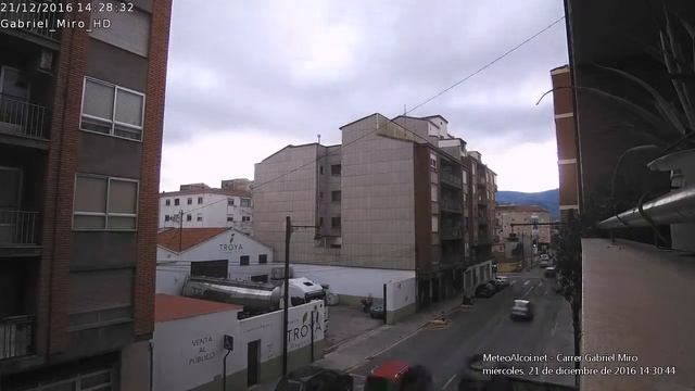 Timelapse 21-12-2016 Alcoi - Carrer Gabriel Miro смотреть онлайн