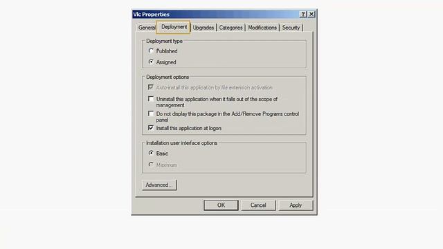 Software Deployment User Assigned & Published