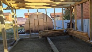 каркас хоз постройки 6 на 6 метров, 2 часть