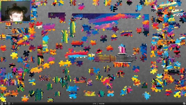 Собираю грязные пазлы! Puzzles! 300 Элементов! Собираем без подложки! 1 часть №7