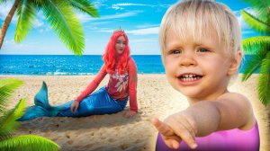 Детское видео. Сказка Русалочка. Спасаем природу вместе с Машей.