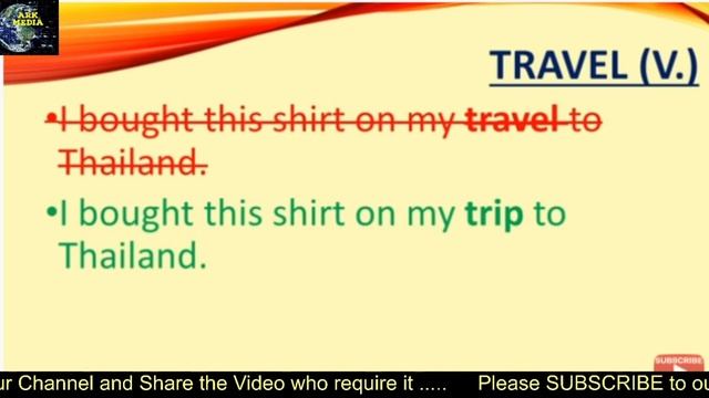 Trip, Travel  and Journey