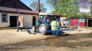 Опрыскиватель навесной ОН-600-12. Процесс раскладывания 2019 (ООО Ремком)