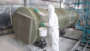 Полный цикл производства канализационной насосной станции из стеклопластика