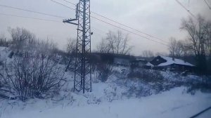 Поездка от ст. Аносово до ст. Златоуст на ЭД4М-1020/1021 с приг. поездом 6130 Кропачёво-Златоуст