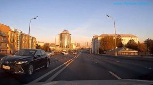 Из района Нагатино-Садовники в Пресненский. На машине по Московским улицам. Октябрь 2024