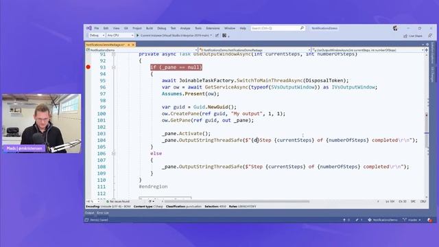 Writing Visual Studio Extensions With Mads - Working With Notifications