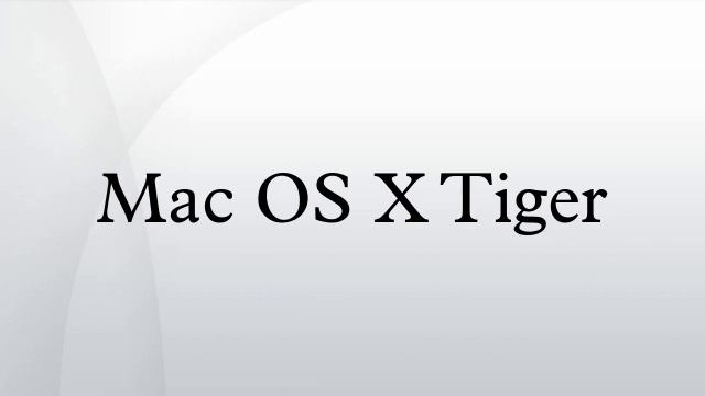 Mac OS X Tiger смотреть онлайн